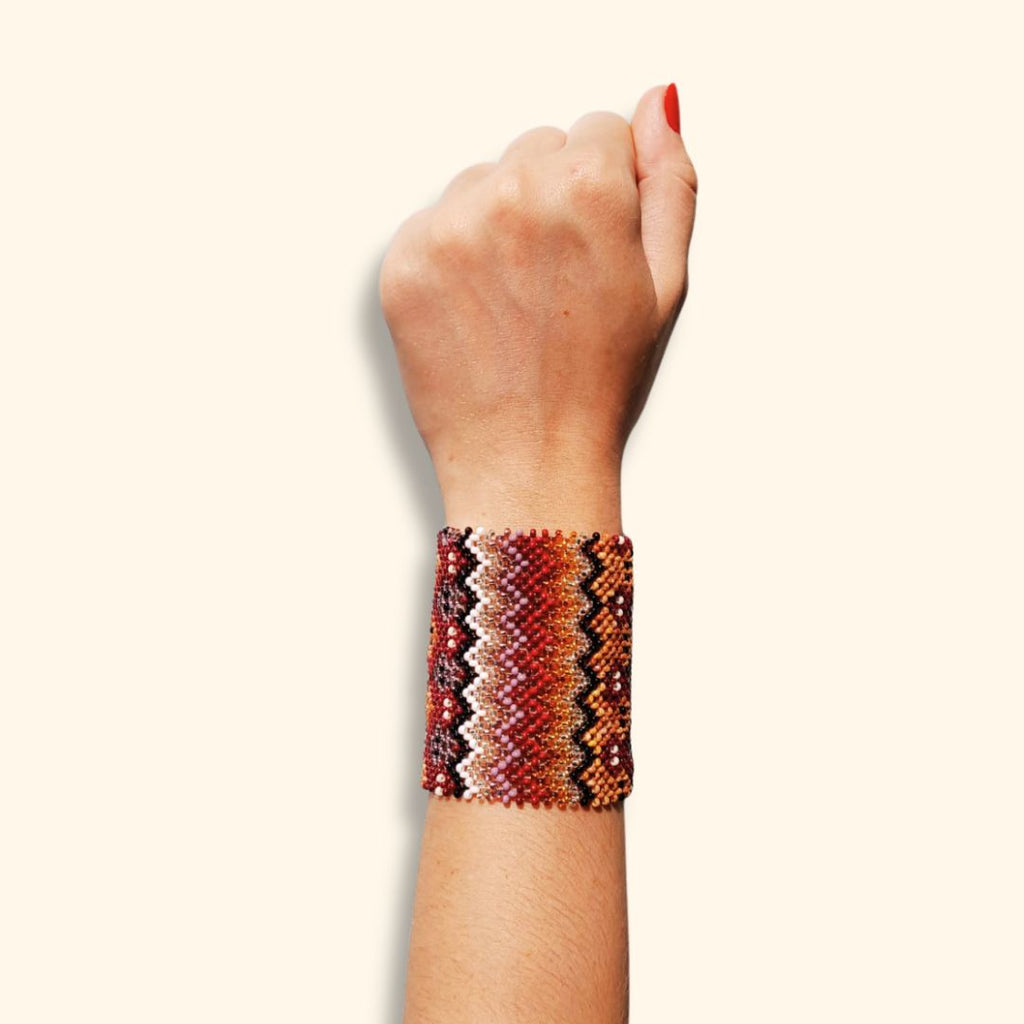 Pulseira de Miçangas Arte Indígena | Etnia Yawanawa | 1171