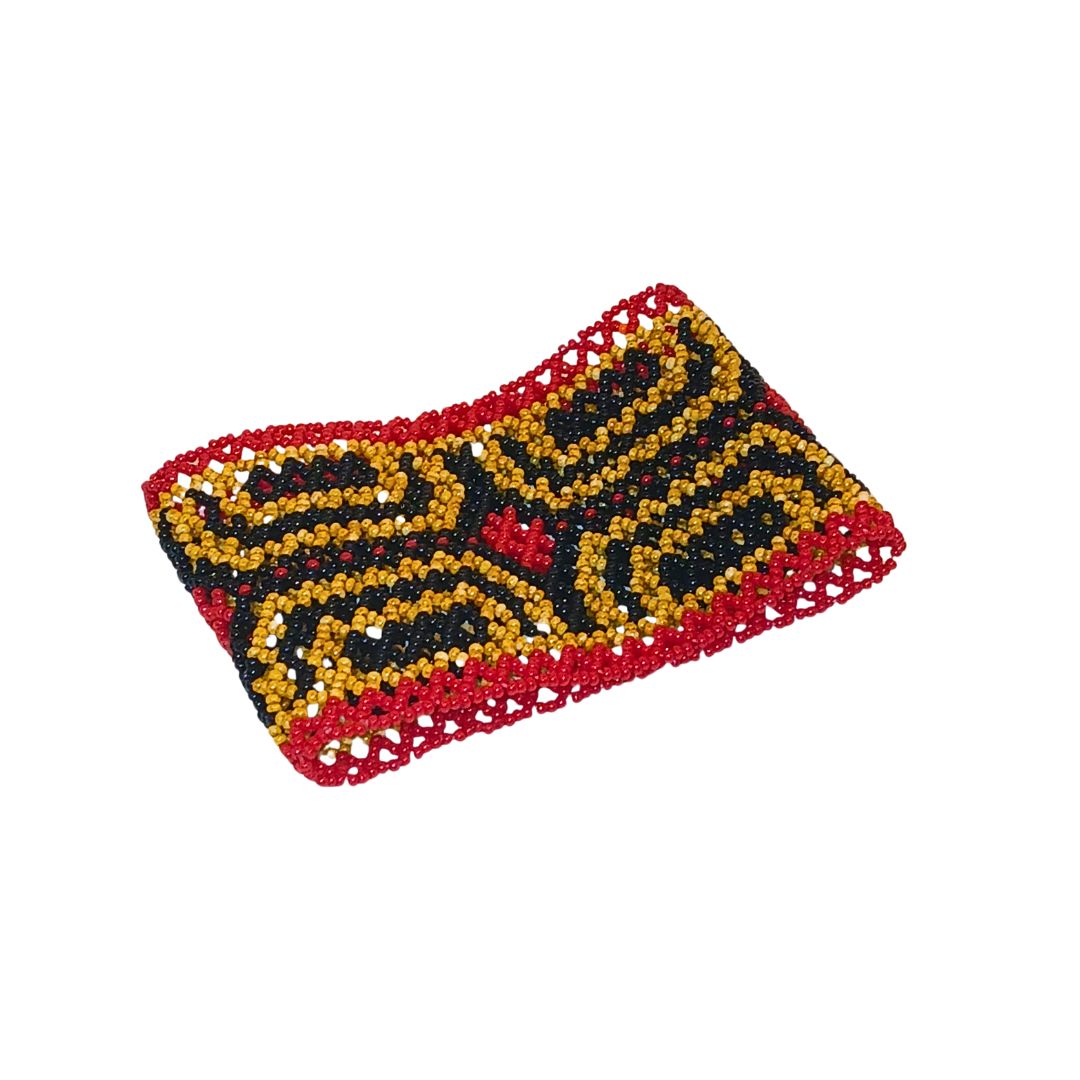 Pulseira de Miçangas Arte Indígena Elástica |Waura| 1209