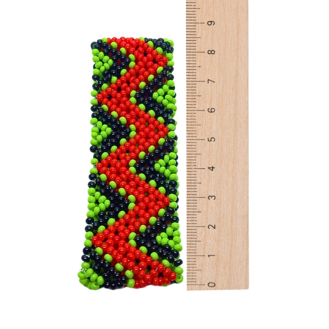 Pulseira de Miçangas Arte Indígena Elástica | Etnia Kaxinawa | 1195