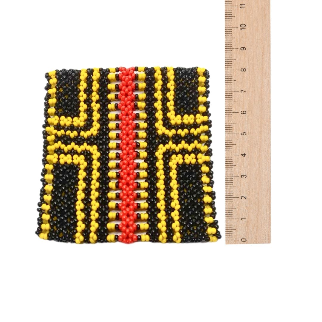 Pulseira de Miçangas Arte Indígena Elástica | Fulni-Ô | 1009