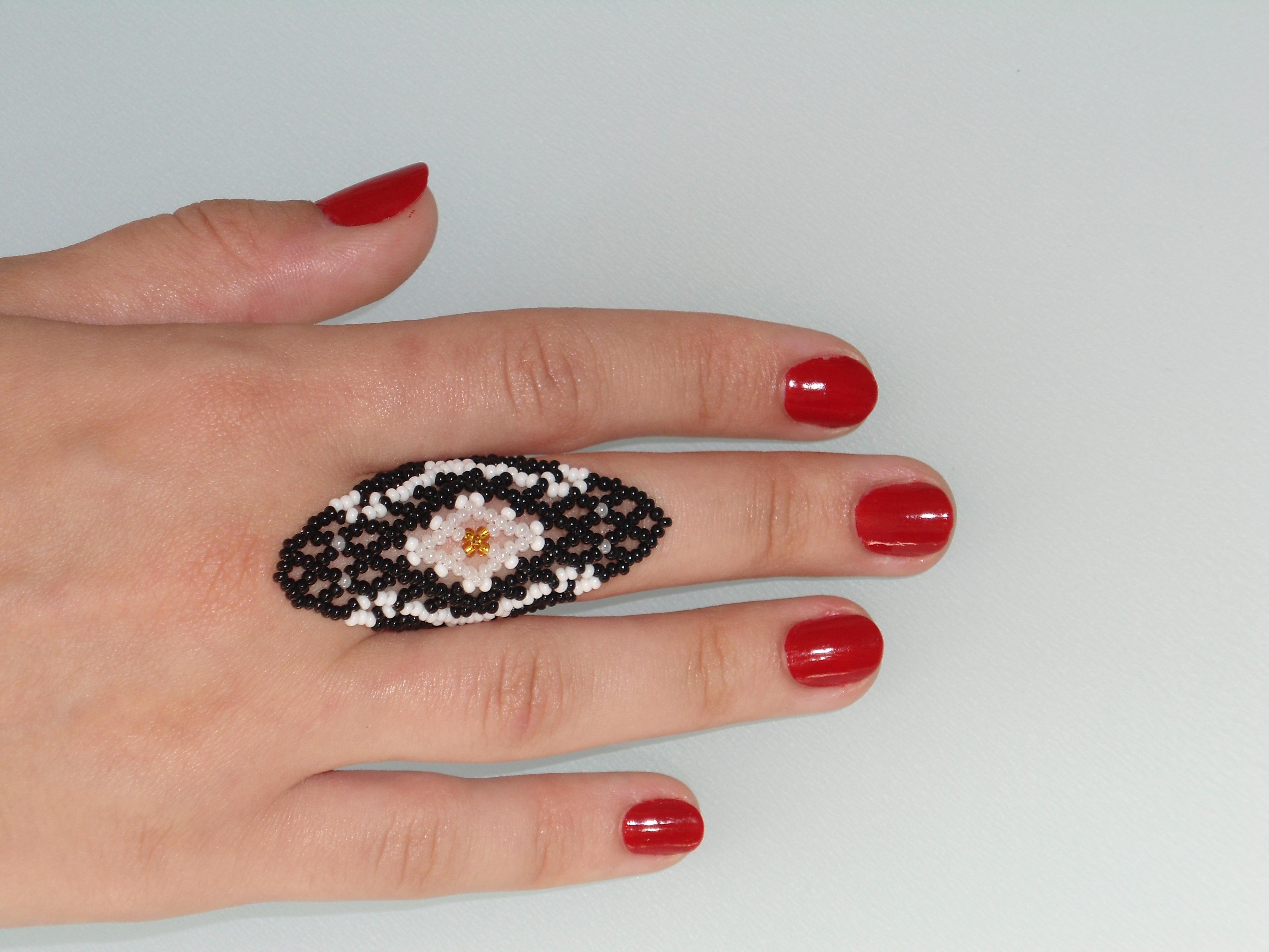 Anel de Miçangas Arte indígena | Etinia Yawanawá | 1157