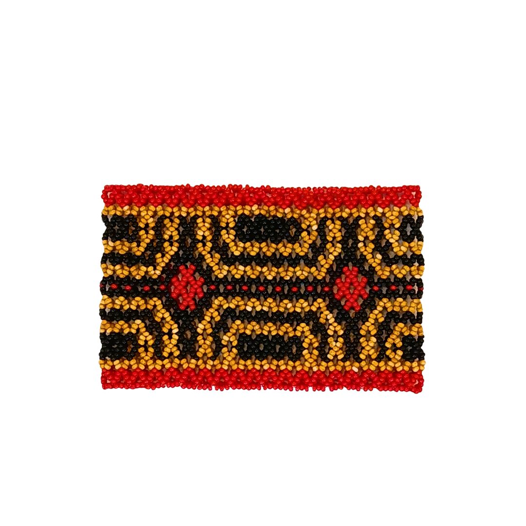 Pulseira de Miçangas Arte Indígena Elástica |Waura| 1209