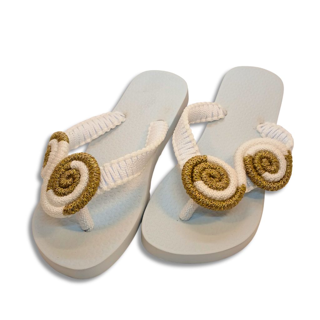 Sandalia Decorada Espiral Linhas | Arte Urbana |  37/38