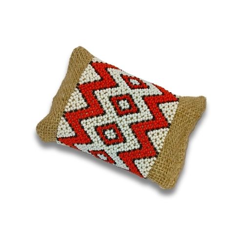 Pulseira de Miçangas Arte Indígena Elástica |Waura| 1395