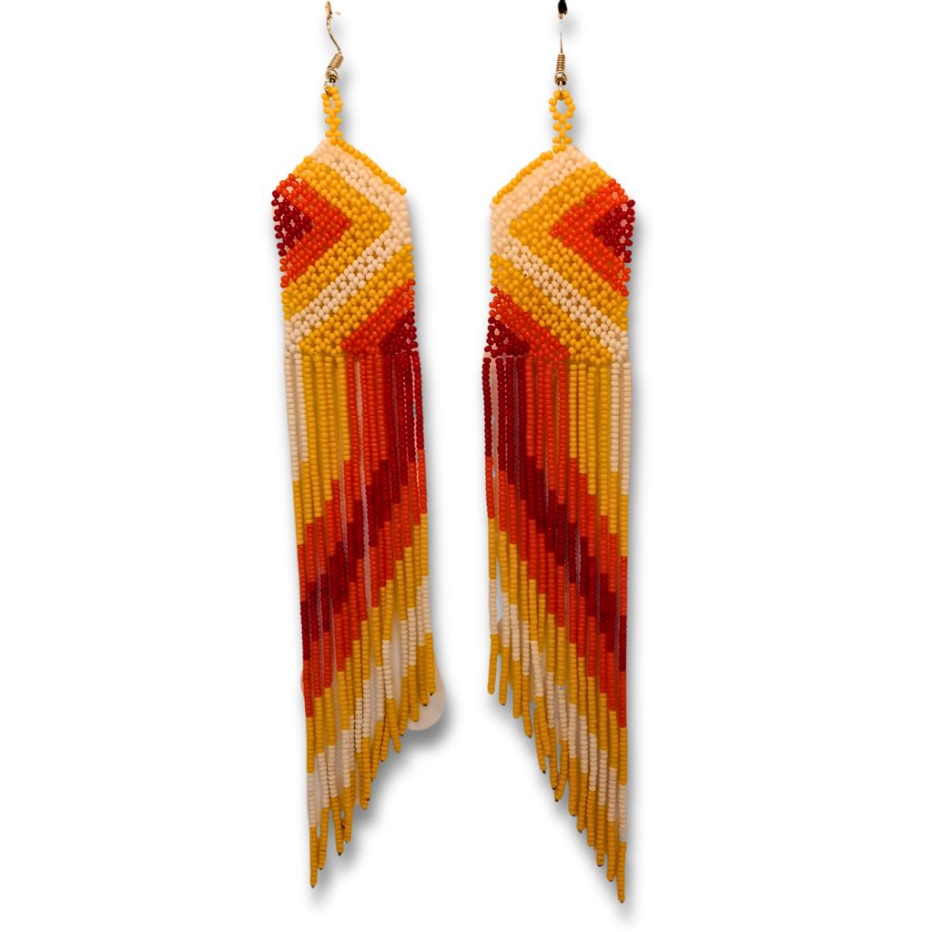Brincos de Miçangas Arte Indígena |Waura| 1407