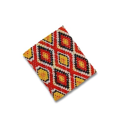 Pulseira De Miçangas Arte Indígena Elástica |waura| 1383