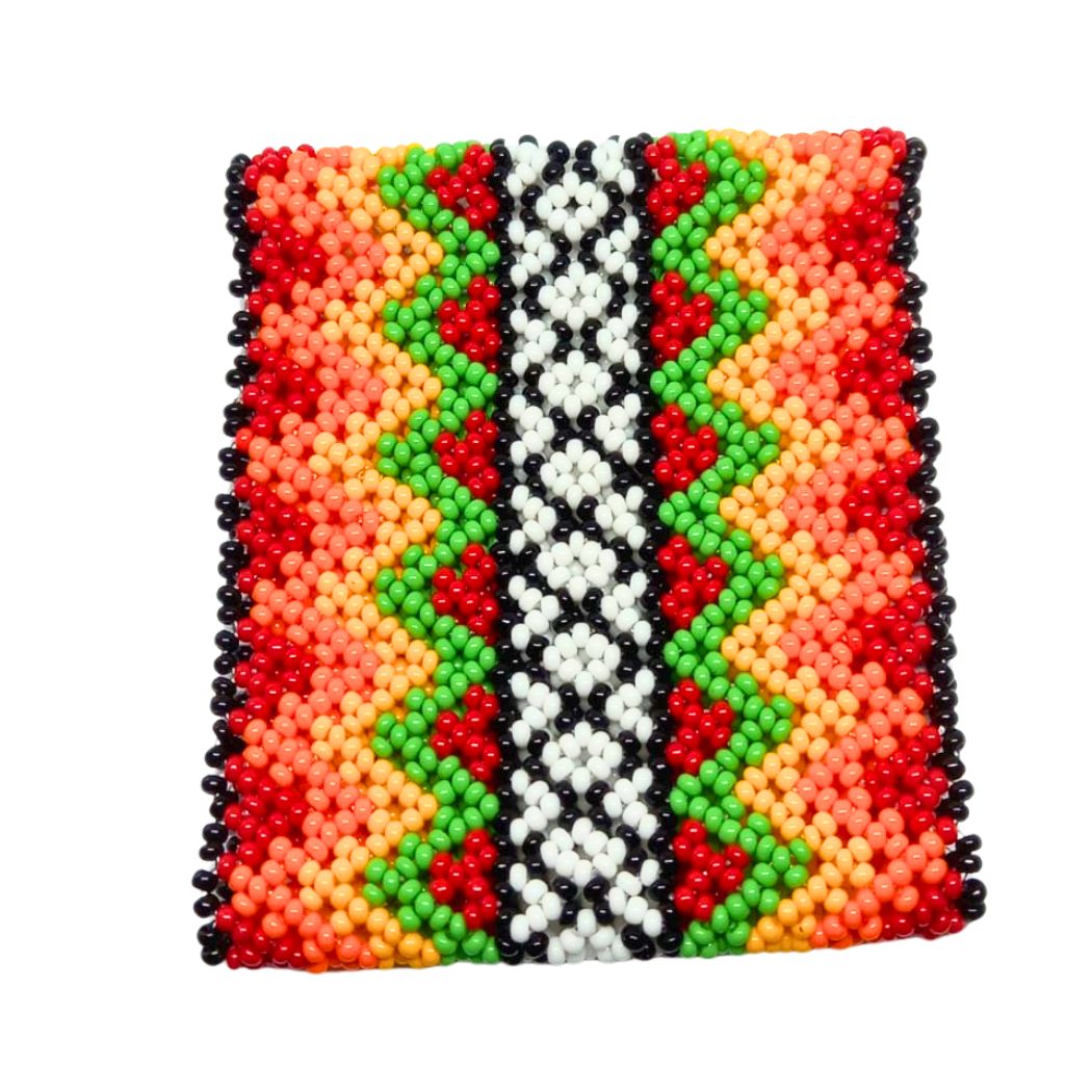 Pulseira de Miçangas Arte Indígena Elástica | Fulni-O | 1295