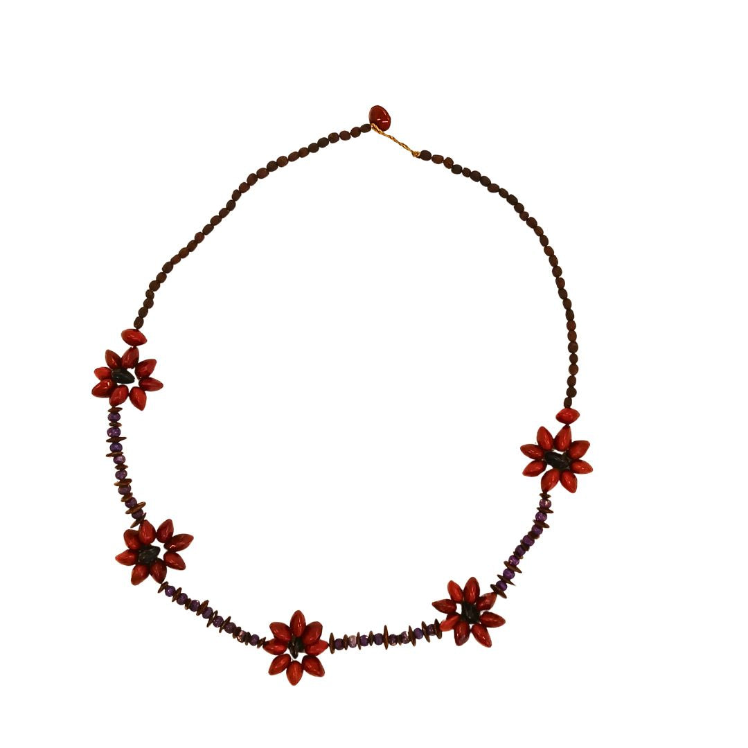 Colar de sementes Arte Indigena | Pataxó | 21200