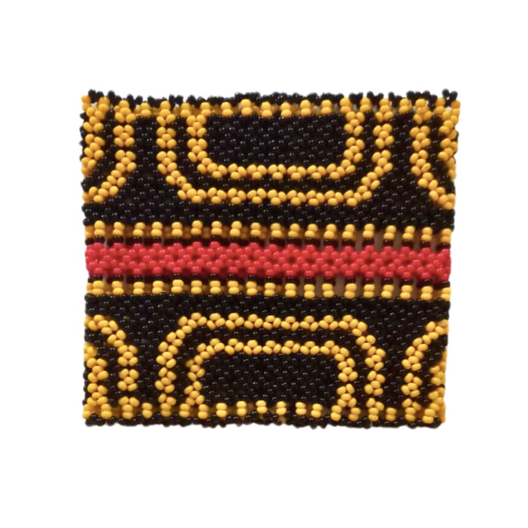 Pulseira de Miçangas Arte Indígena Elástica | Fulni-Ô | 1009