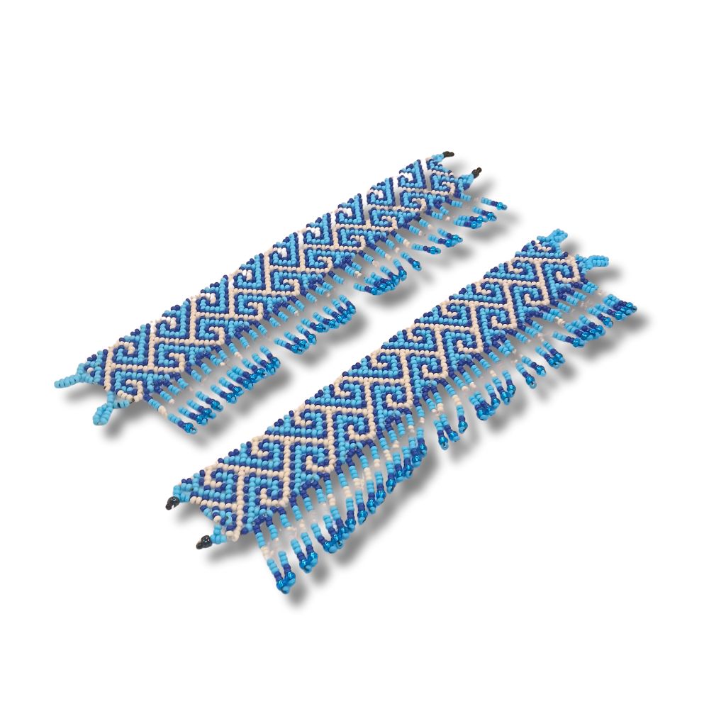 Dupla Tornozeleira de Miçangas Indígena | Huni Kuin | 132115