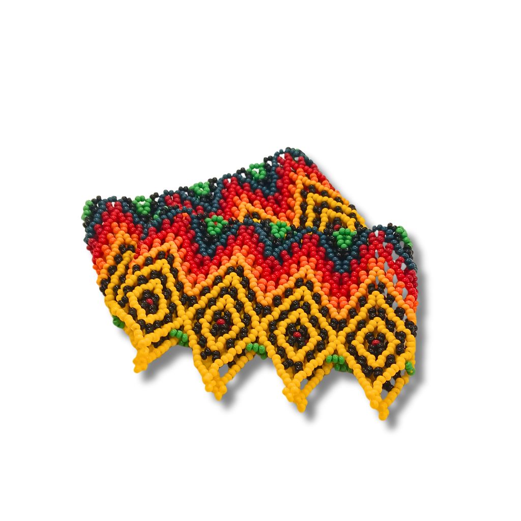 Dupla Pulseira de Miçangas Indígena | Huni Kuin | 132112