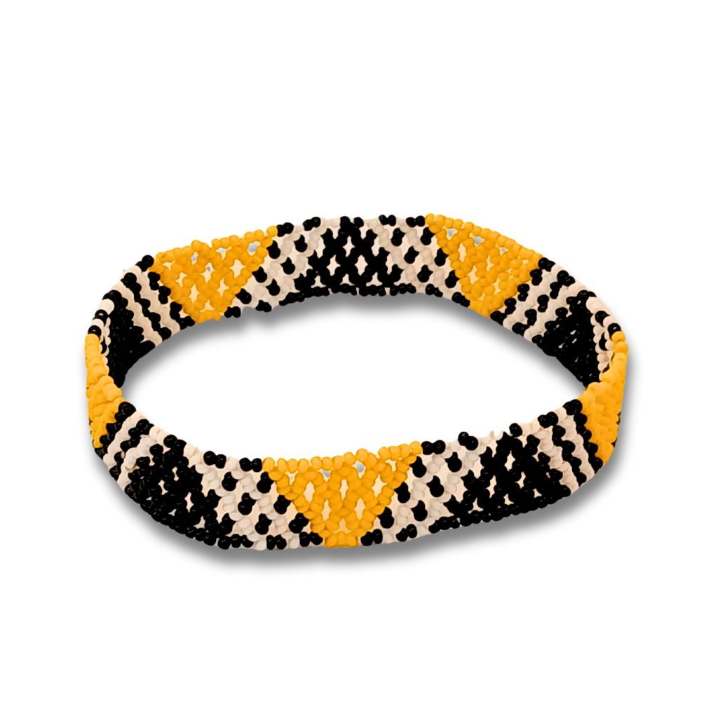 Pulseira de Miçangas Arte Indígina | Canela | 21173 | 10,5cm