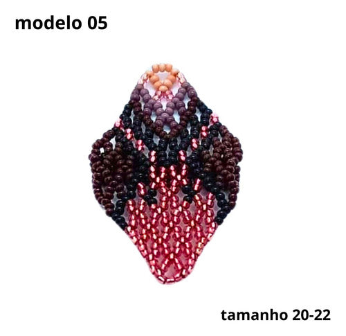 Anel de Miçangas Arte indígena | Etinia Yawanawá | 1135 - Anel 01