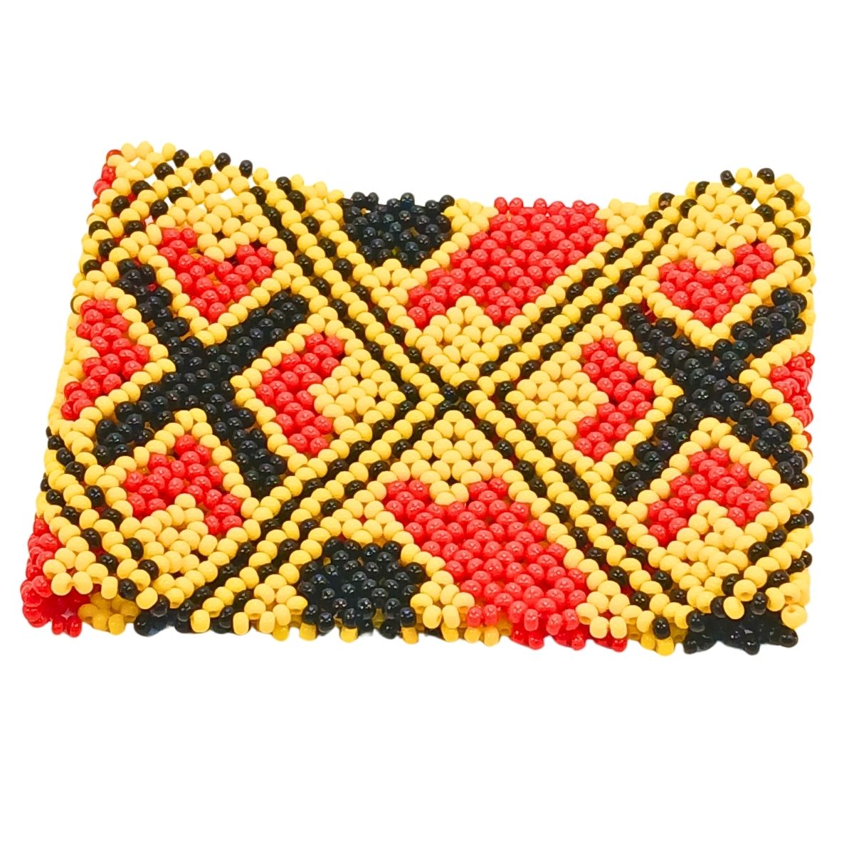 Pulseira de Miçangas Arte Indígena Branco | Waura | 150021