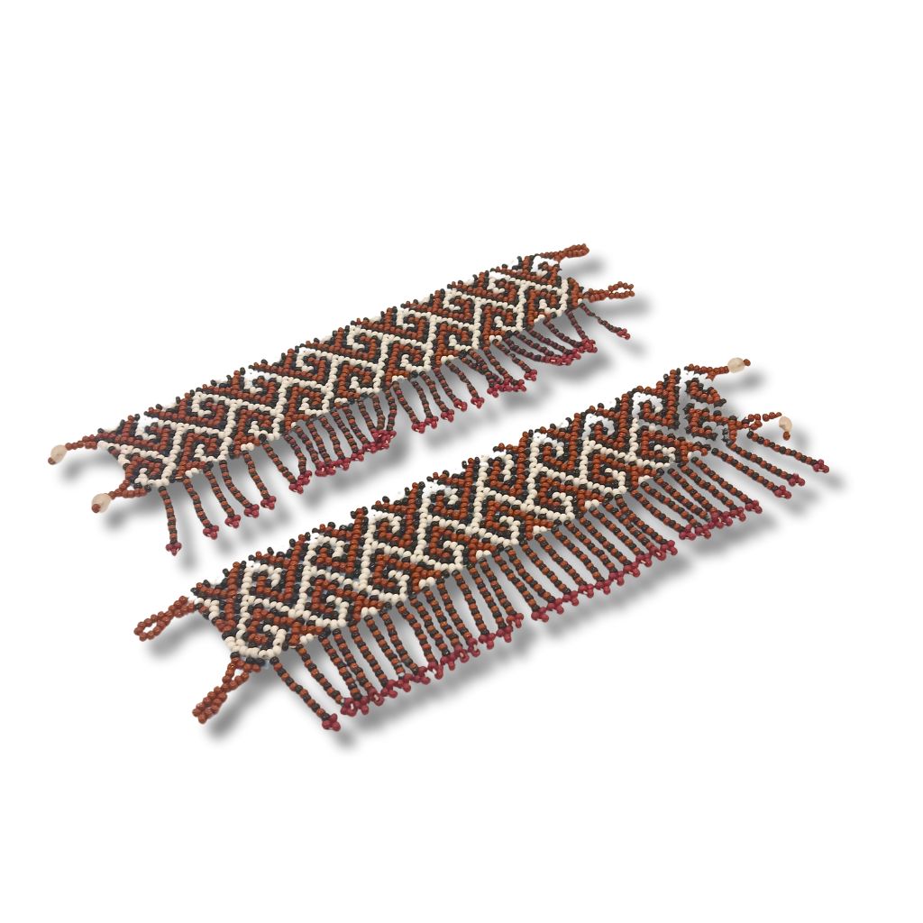 Dupla Tornozeleira de Miçangas Indígena | Huni Kuin | 132114