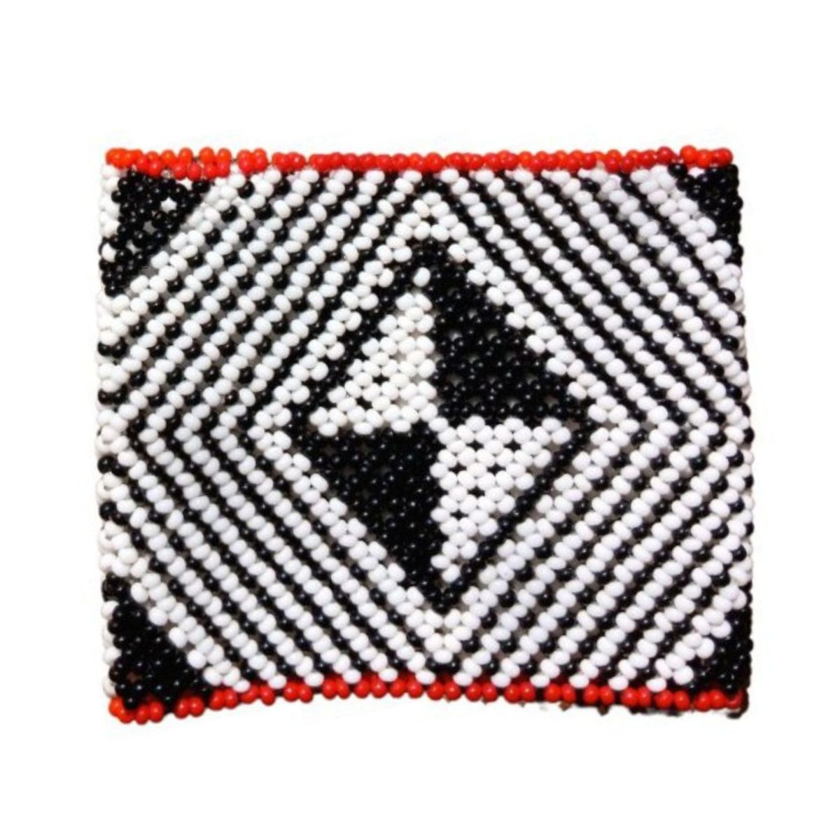 Pulseira - Fulni-ô -arte Indígina- Preto E Branco - 130418