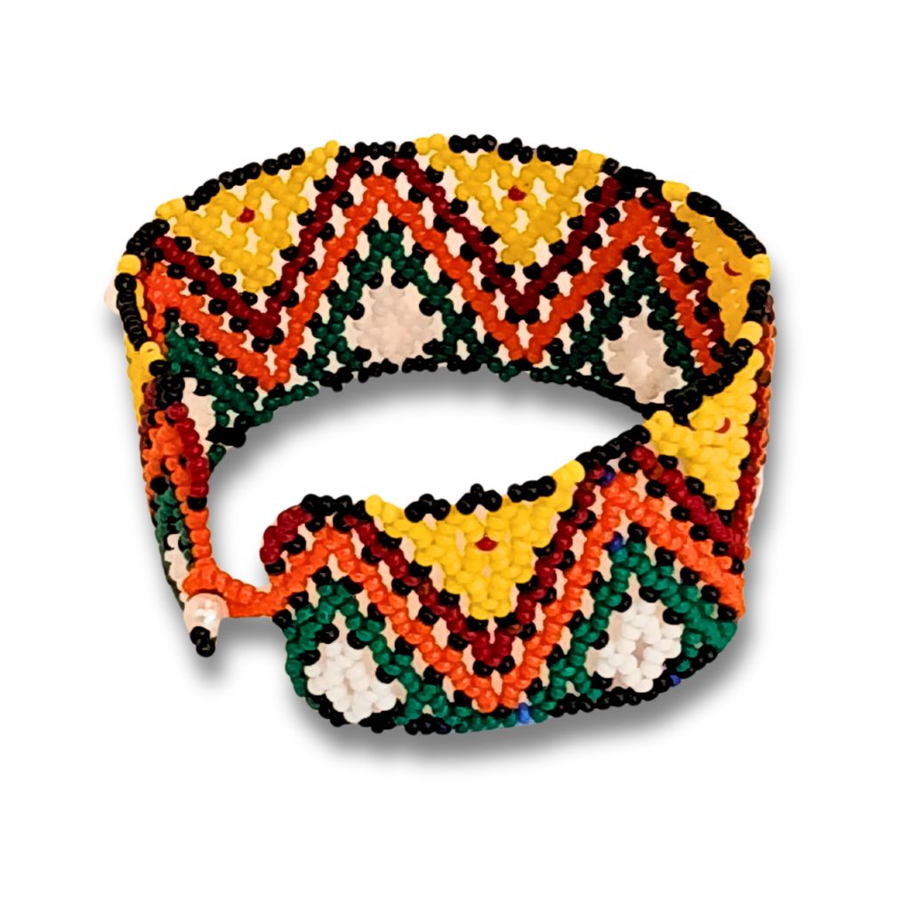 Pulseira de Miçangas Arte Indígina | Canela | 21207 | 8cm