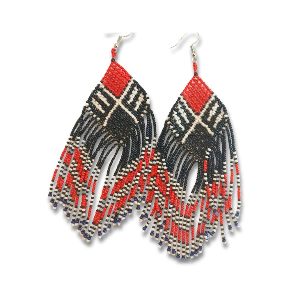 Brincos de Miçangas Arte Indígena |Waura| 1411