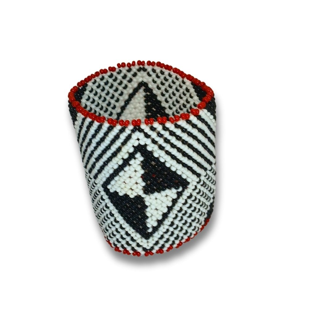 Pulseira - Fulni-ô -arte Indígina- Preto E Branco - 130418