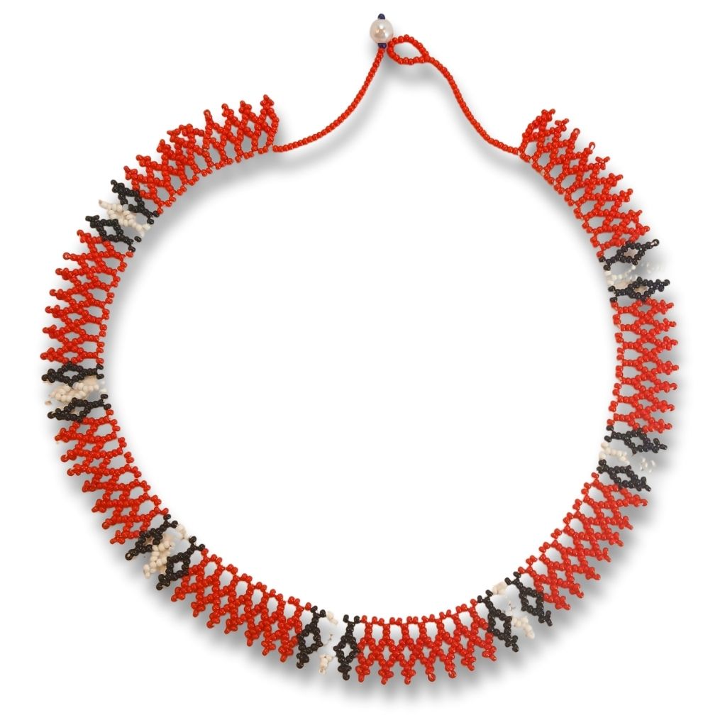 Colar de Miçangas Arte Indígena Rainha | Waura | 1517