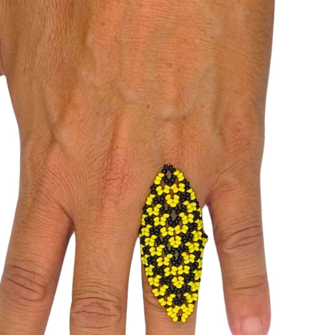 Anel de Miçangas Arte indígena | Etinia Yawanawá | 1153