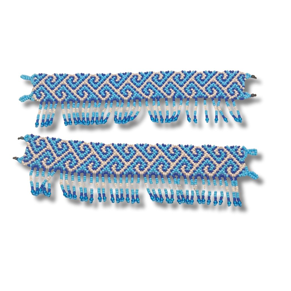 Dupla Tornozeleira de Miçangas Indígena | Huni Kuin | 132115