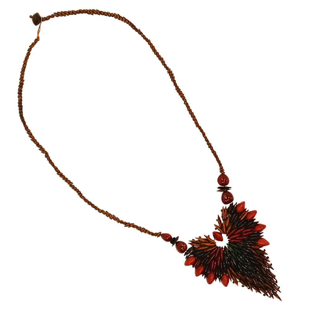 Colar de sementes Arte Indigena | Pataxó | 21191