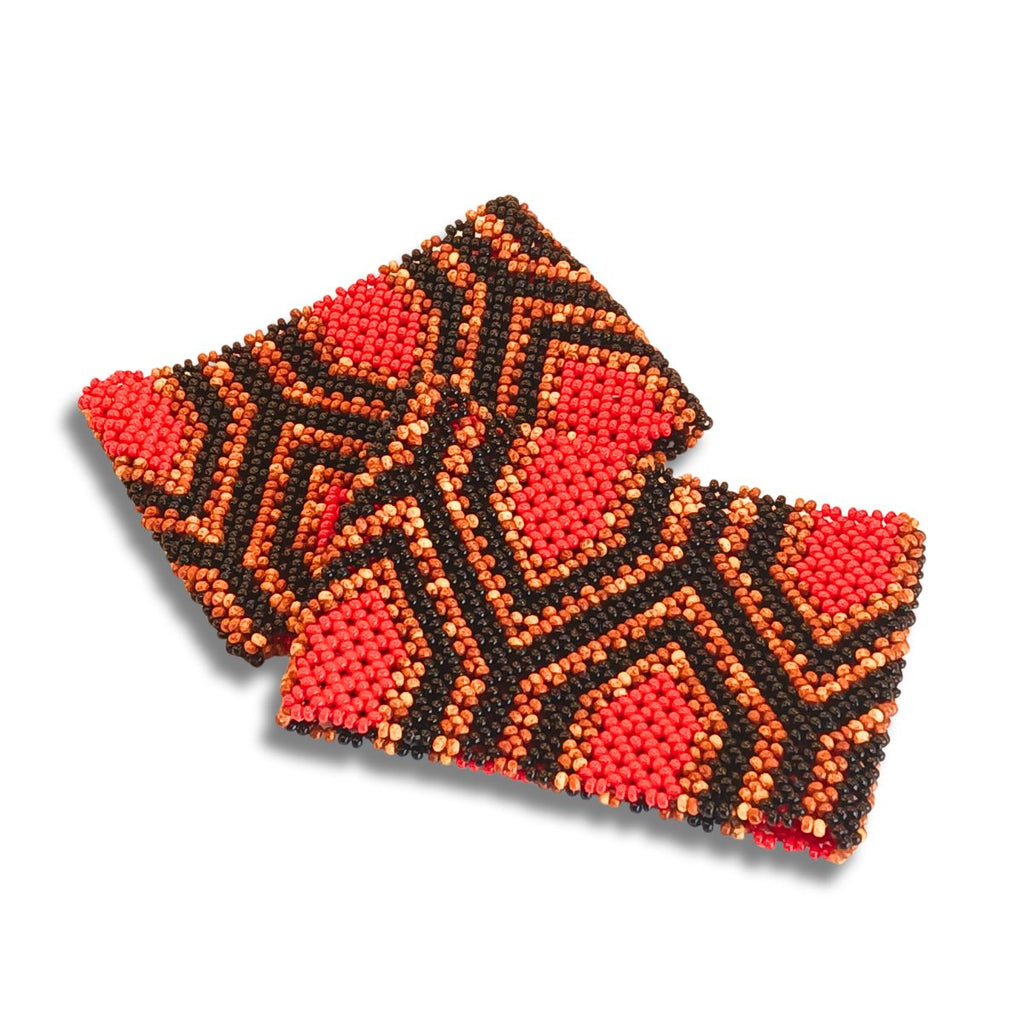 Pulseira de Miçangas Arte Indígena Elástica | Fulni-O | 1285