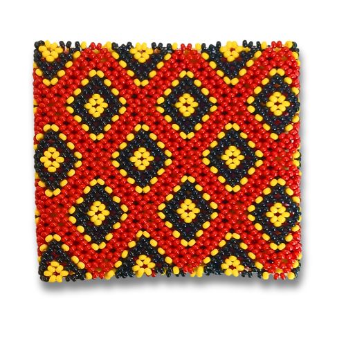 Pulseira de Miçangas Arte Indígena Elástica | Fulni-ô | 961