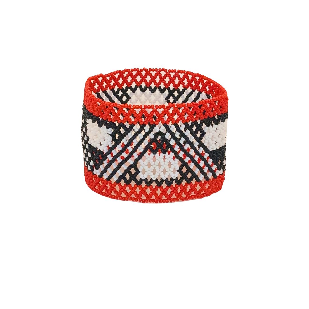 Pulseira de Miçangas Arte Indígena Elástica | Waura | 953