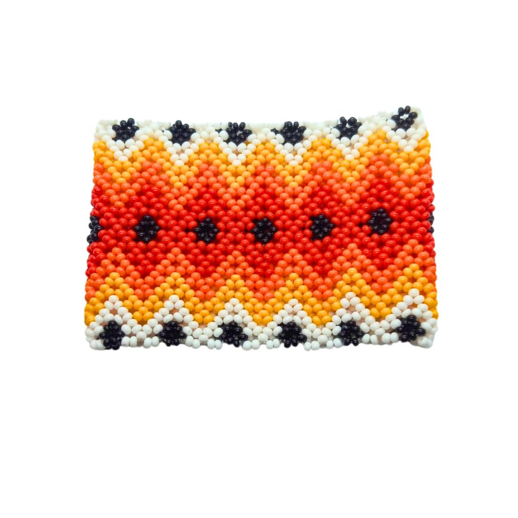 Pulseira de Miçangas Arte Indígena Elástica |Waura| 1381