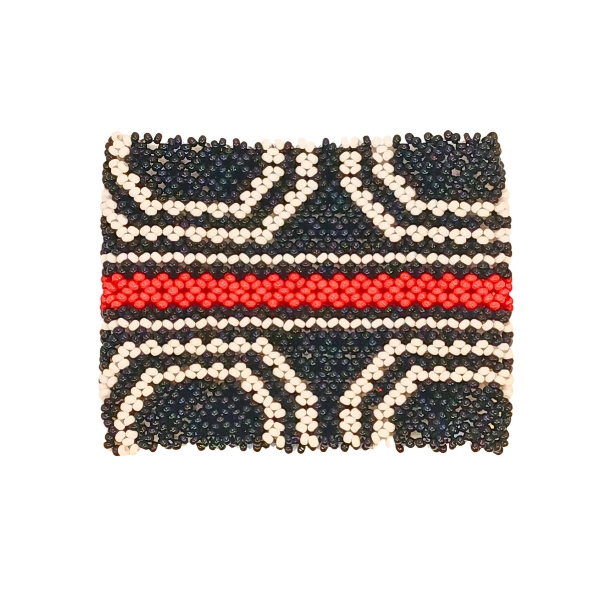 Pulseira de Miçangas Arte Indígena Branco | Waura | 150016