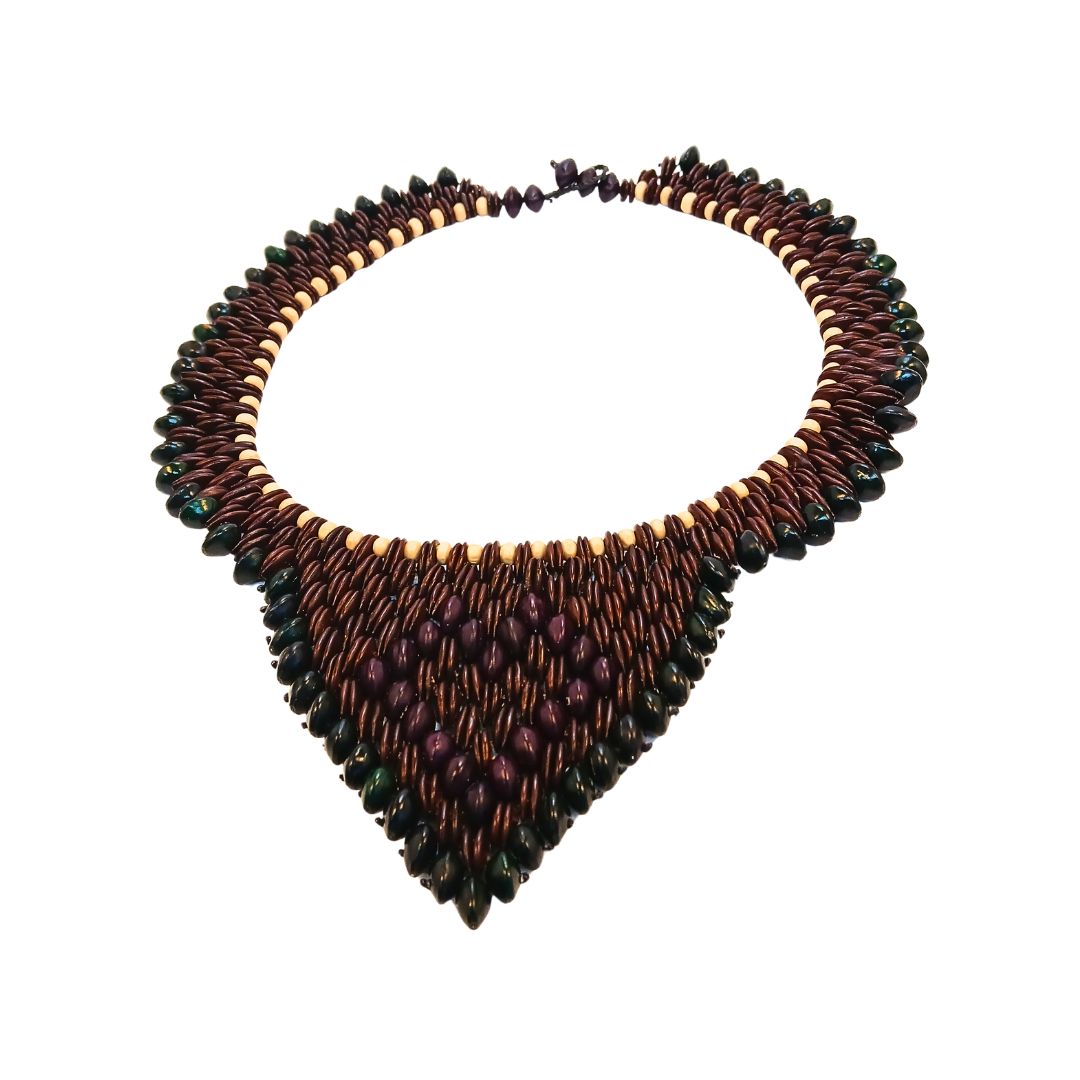 Colar de sementes Arte Indigena | Pataxó | 21183