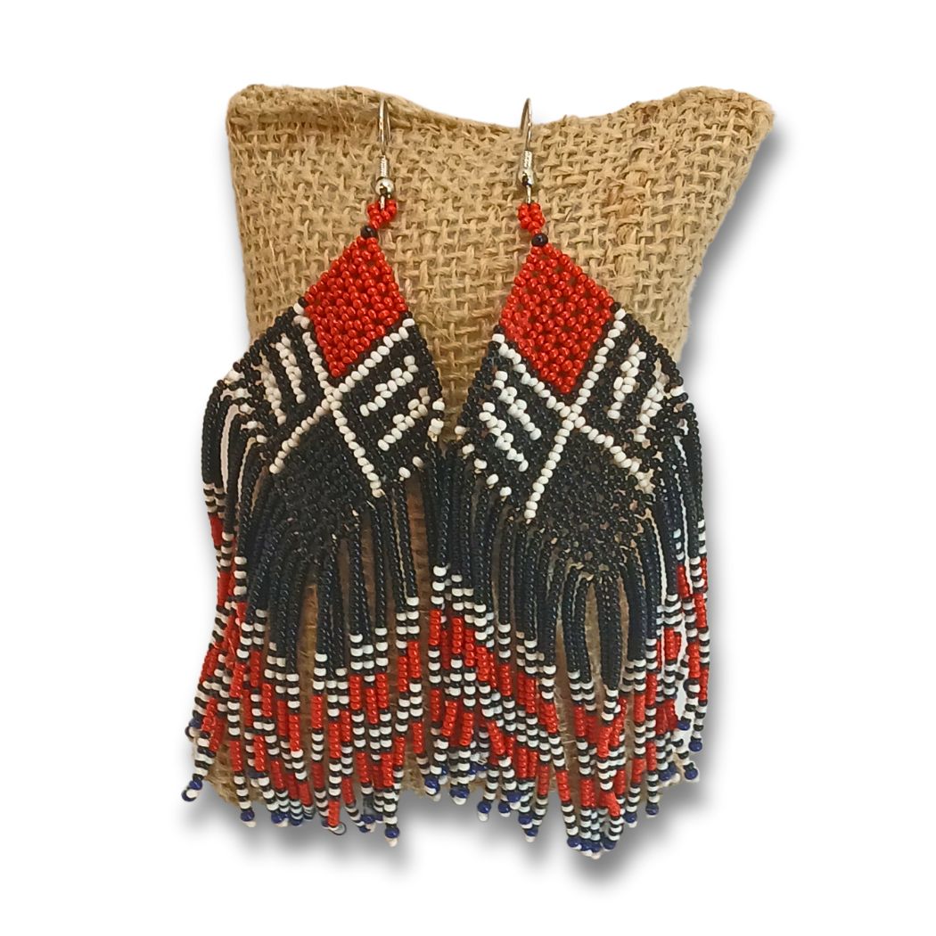 Brincos de Miçangas Arte Indígena |Waura| 1411