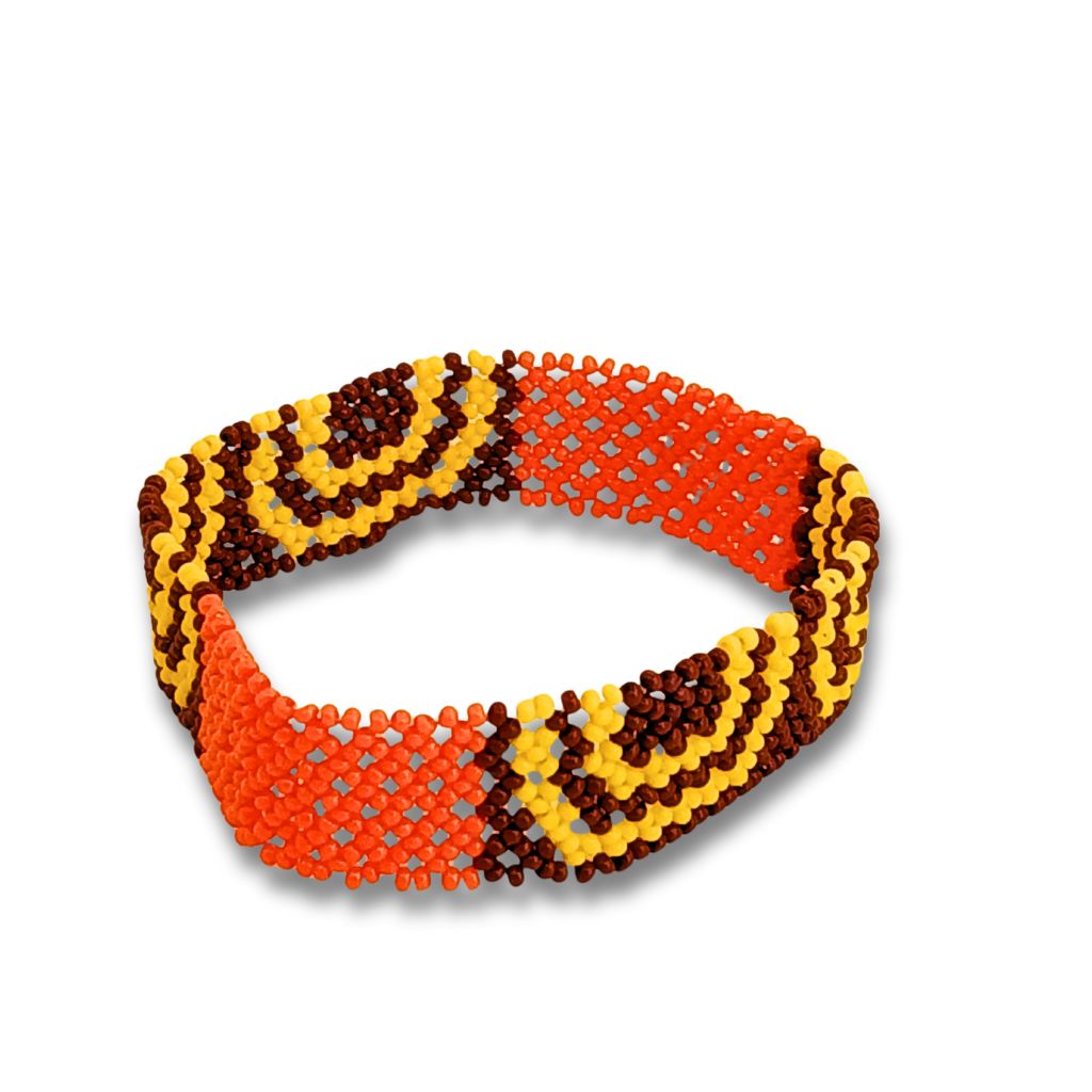 Pulseira de Miçangas Arte Indígina | Canela | 21178 | 9,5cm