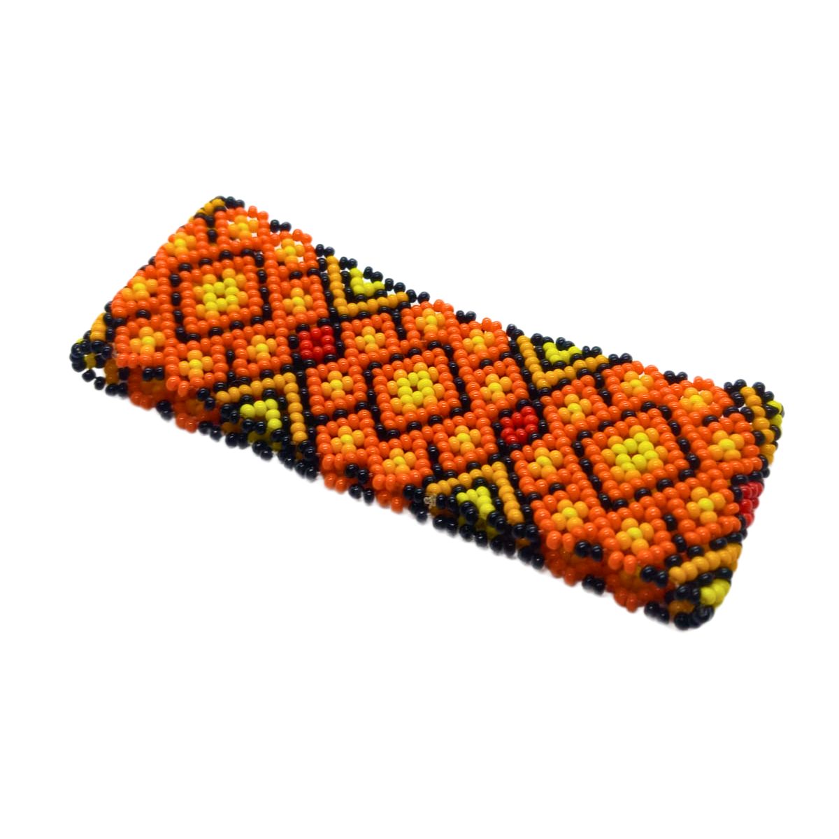 Pulseira de Miçangas Arte Indígena Elástica |Waura| 1397
