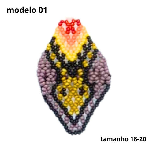 Anel de Miçangas Arte indígena | Etinia Yawanawá | 1135 - Anel 01