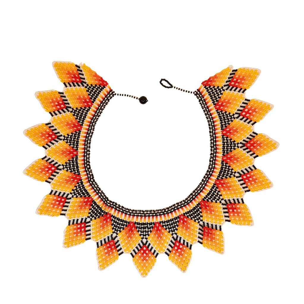 Colar de Miçangas Arte Indigena  Rainha |Waura| 909