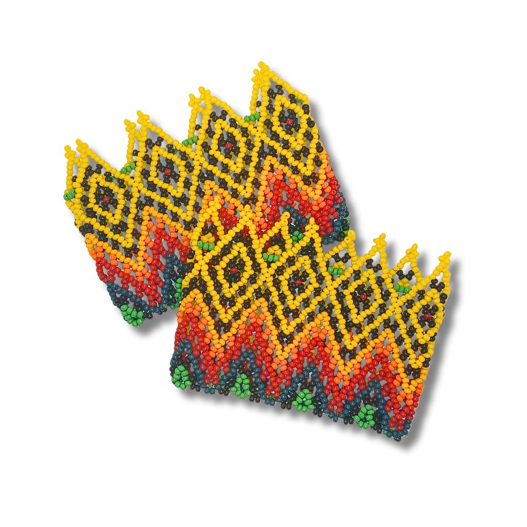 Dupla Pulseira de Miçangas Indígena | Huni Kuin | 132112