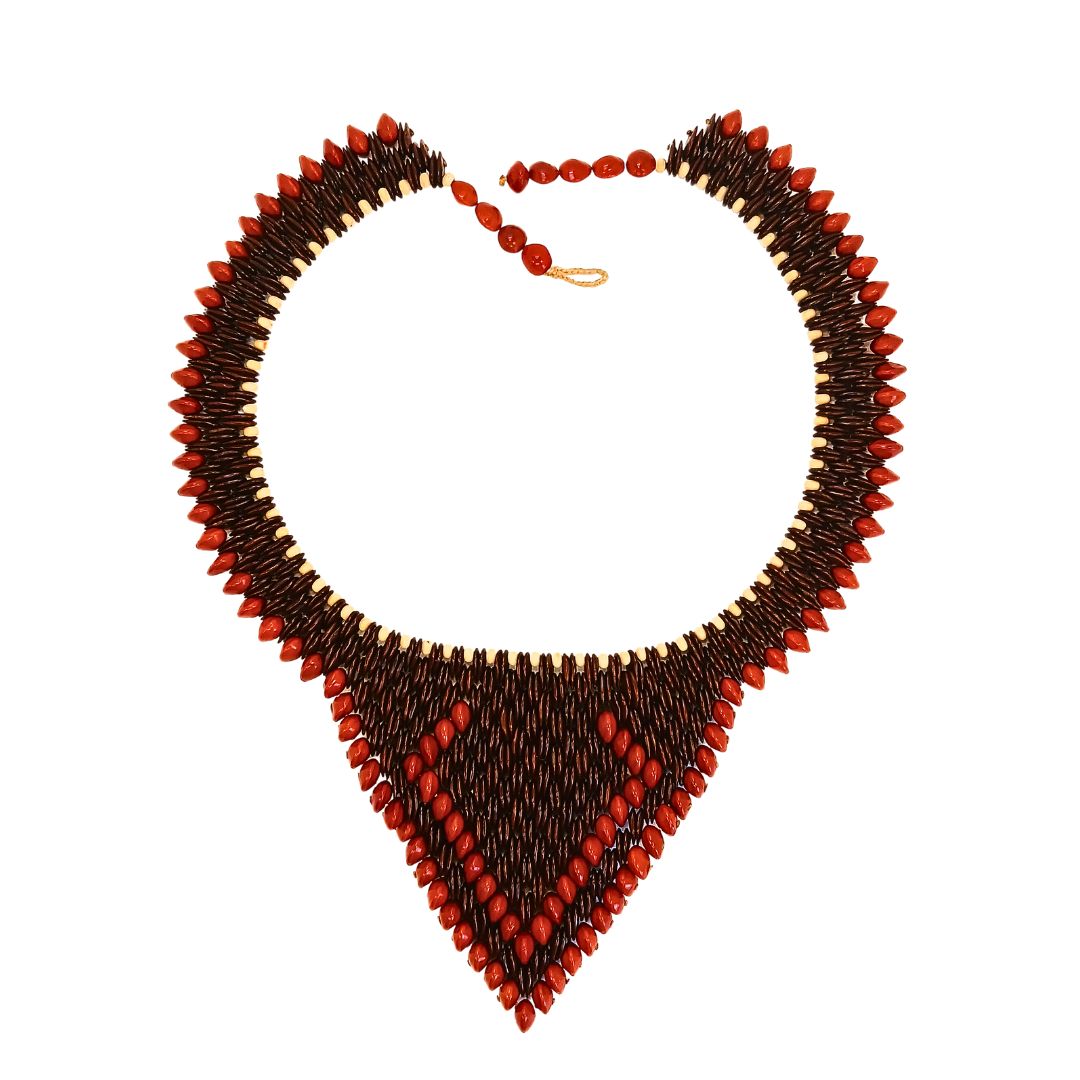 Colar de sementes Arte Indigena | Pataxó | 21187