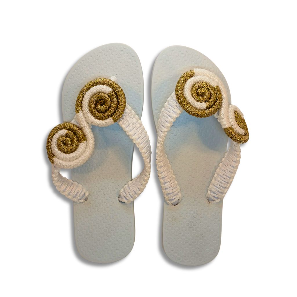 Sandalia Decorada Espiral Linhas | Arte Urbana |  37/38