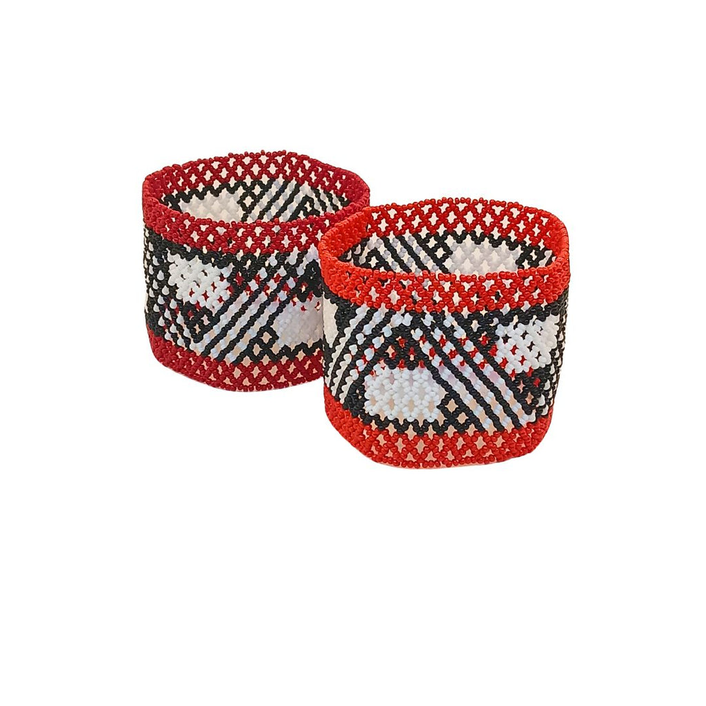 Pulseira de Miçangas Arte Indígena Elástica | Waura | 953