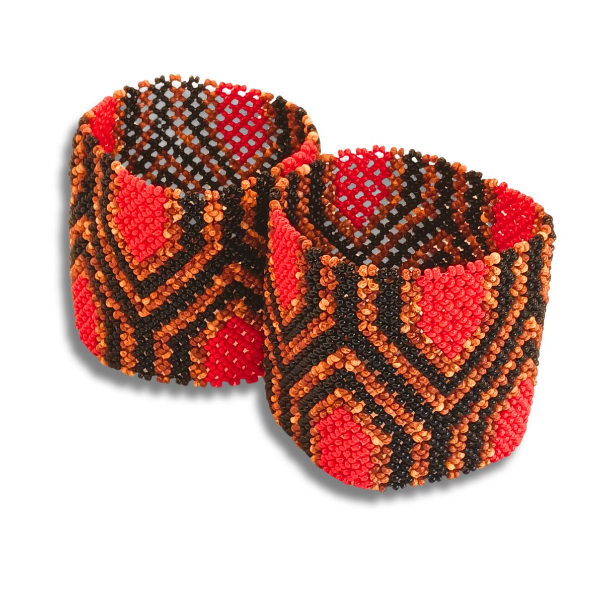 Pulseira de Miçangas Arte Indígena Elástica | Fulni-O | 1285