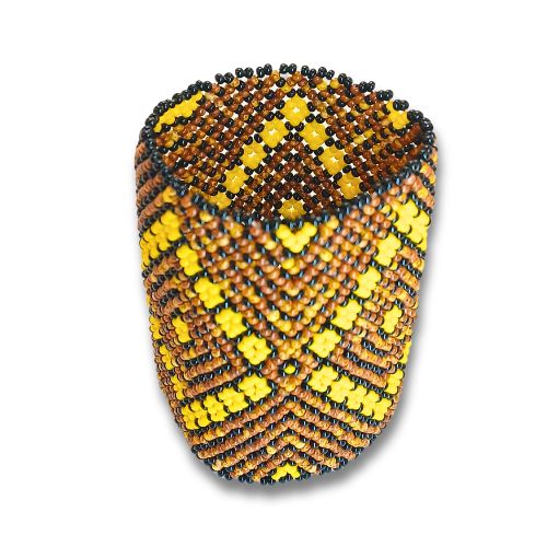 Pulseira de Miçangas Arte Indígena Elástica | Fulni-O | 1303