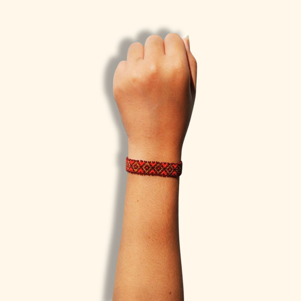 Pulseira de Miçangas Arte Indígena Fina | Waura | 1239