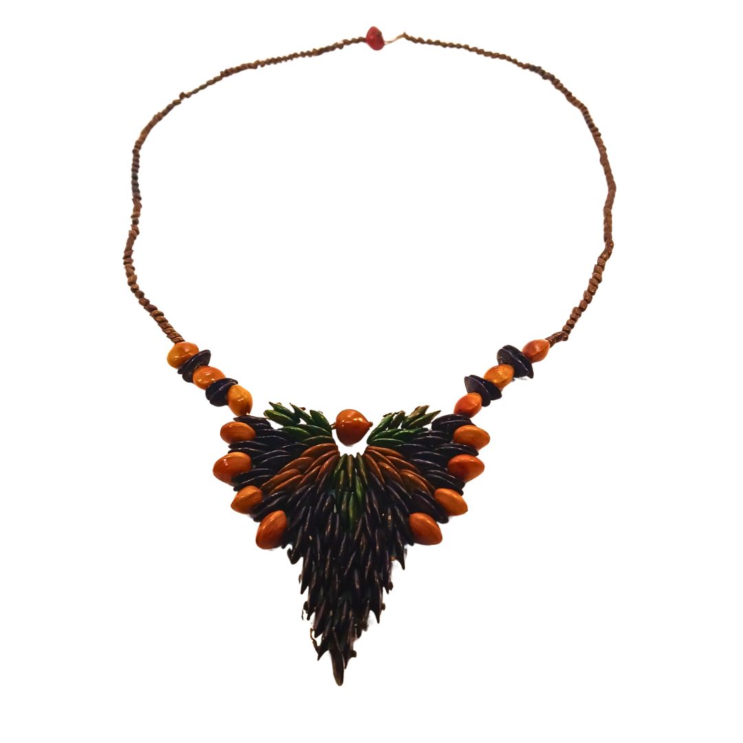 Colar de sementes Arte Indigena | Pataxó | 21195