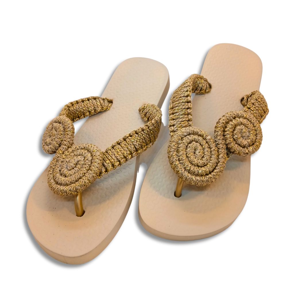 Sandalia Decorada Espiral Linhas | Arte Urbana |  37/38