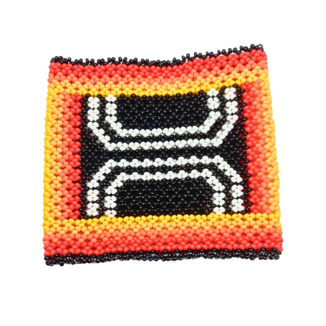 Pulseira de Miçangas Arte Indígena Elástica | Fulni-O | 1287