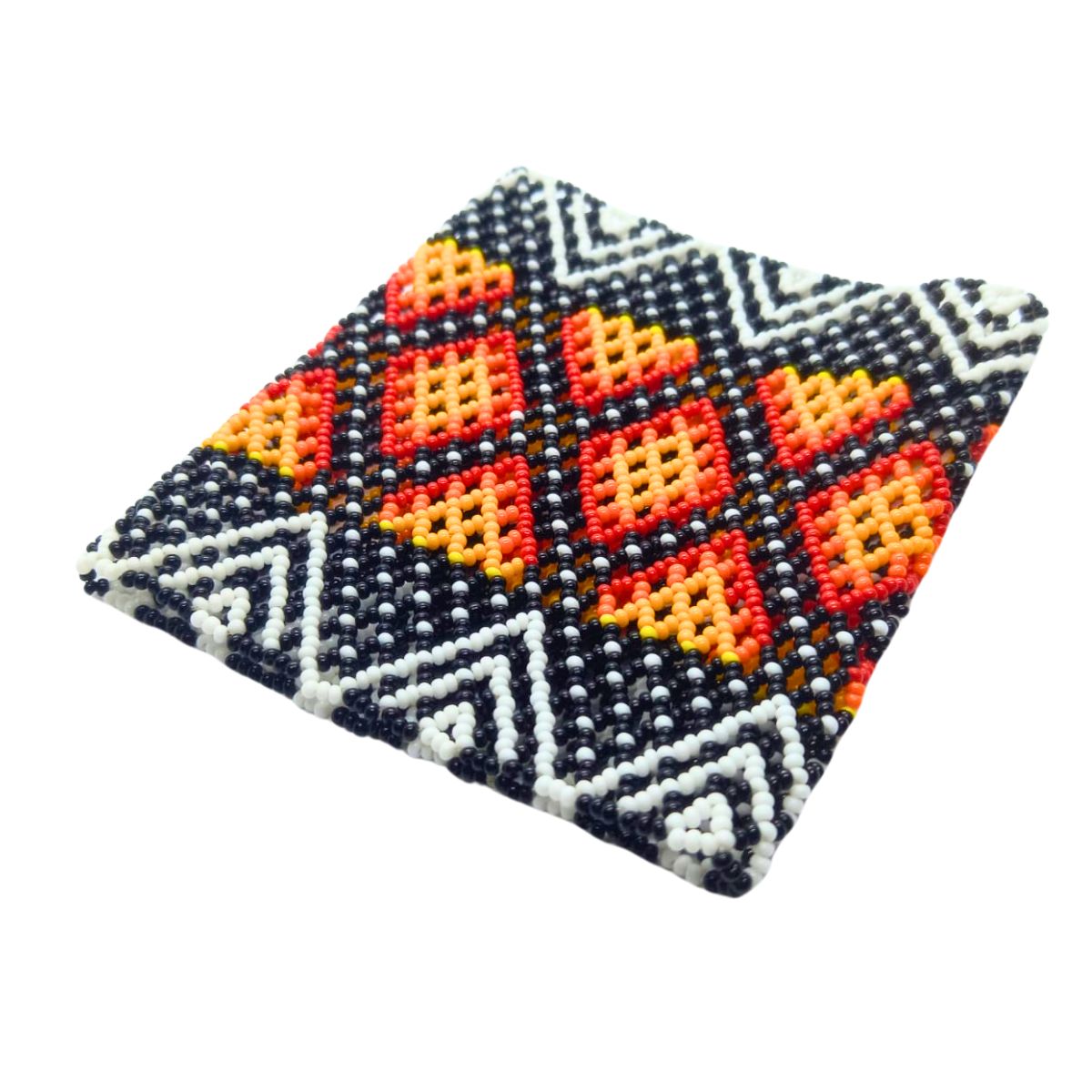 Pulseira de Miçangas Arte Indígena Elástica |Waura| 1373