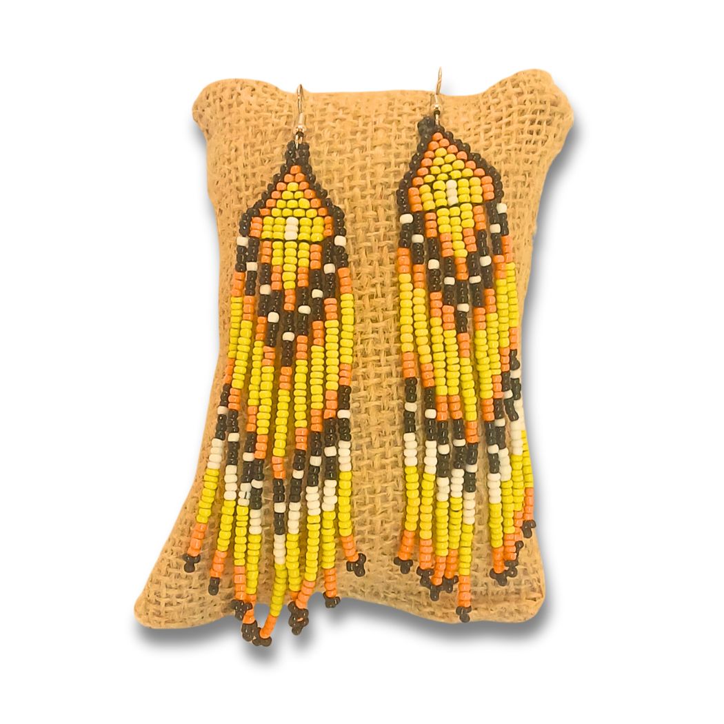 Brincos de Miçangas Arte Indígina | Fulni-Ô | 397